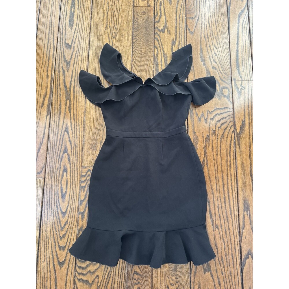 Rachel Zoe Women’s Delia Cold Shoulder Dress Black Size 8 NWT
